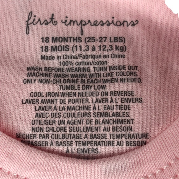 FIRST IMPRESSIONS Baby Girls 4-Pack Ice Cream Cotton Bodysuit Set - Picture 6 of 7